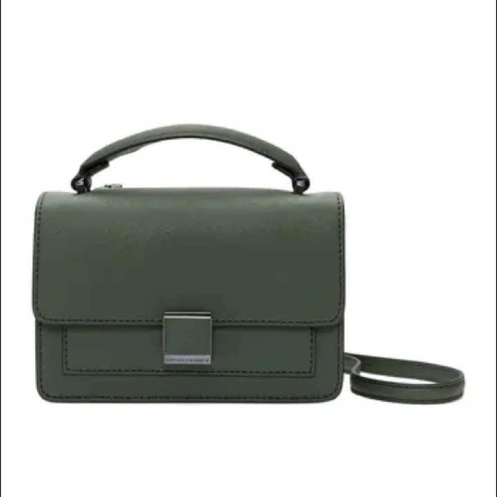 Etienne Aigner Leah Leather Crossbody Bag in Pine